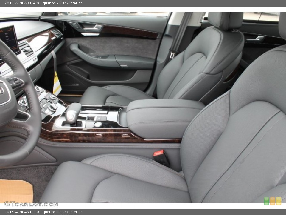 Black Interior Front Seat for the 2015 Audi A8 L 4.0T quattro #95649751