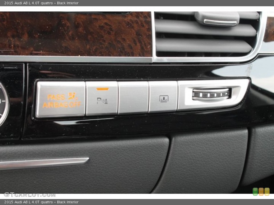 Black Interior Controls for the 2015 Audi A8 L 4.0T quattro #95649850