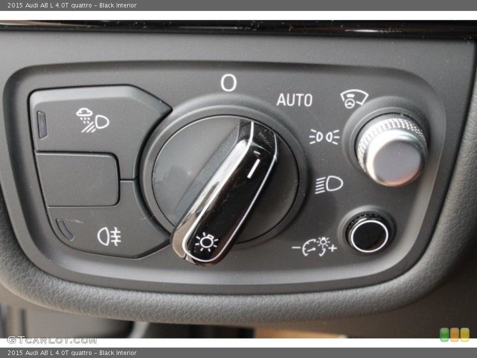 Black Interior Controls for the 2015 Audi A8 L 4.0T quattro #95649918