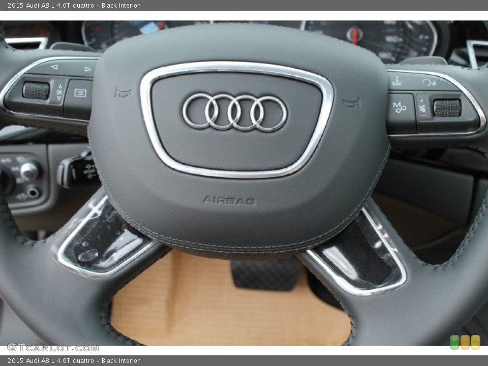 Black Interior Controls for the 2015 Audi A8 L 4.0T quattro #95649945