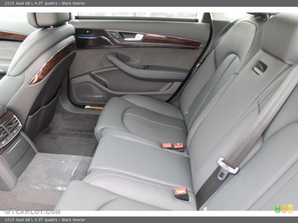 Black Interior Rear Seat for the 2015 Audi A8 L 4.0T quattro #95649982