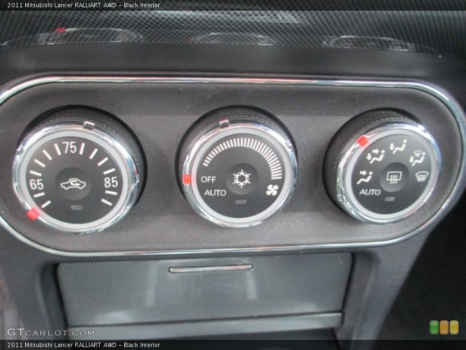 Black Interior Controls for the 2011 Mitsubishi Lancer RALLIART AWD #95650929