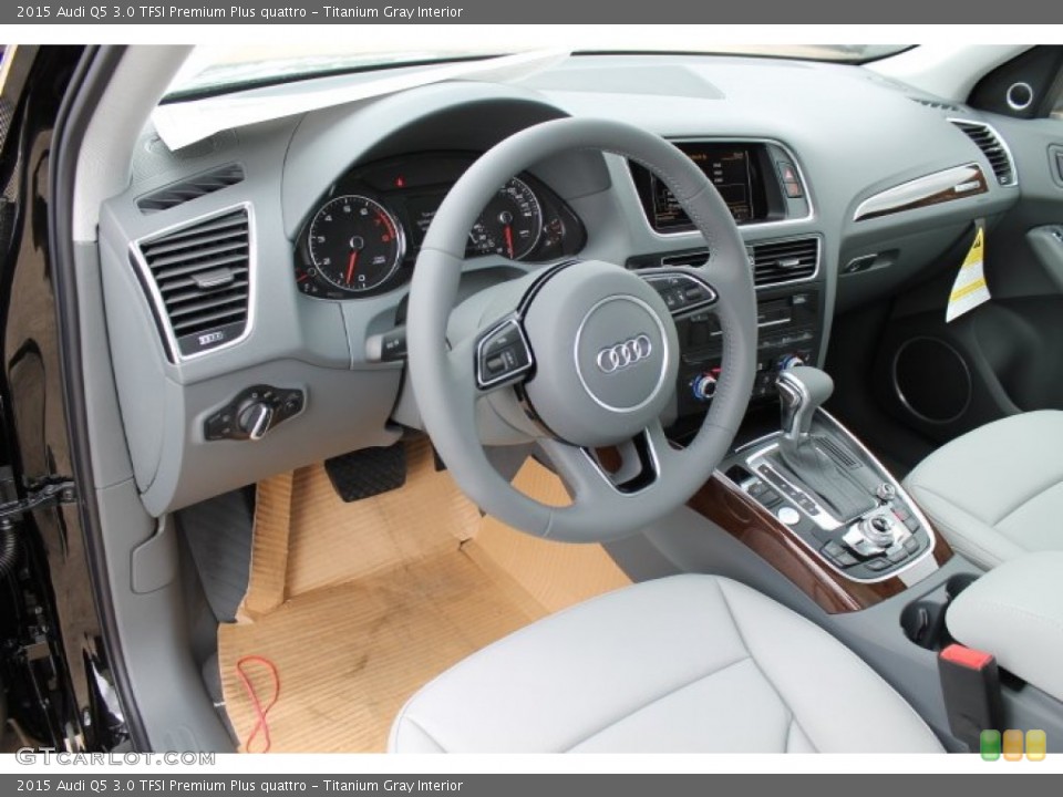 Titanium Gray Interior Photo for the 2015 Audi Q5 3.0 TFSI Premium Plus quattro #95652216