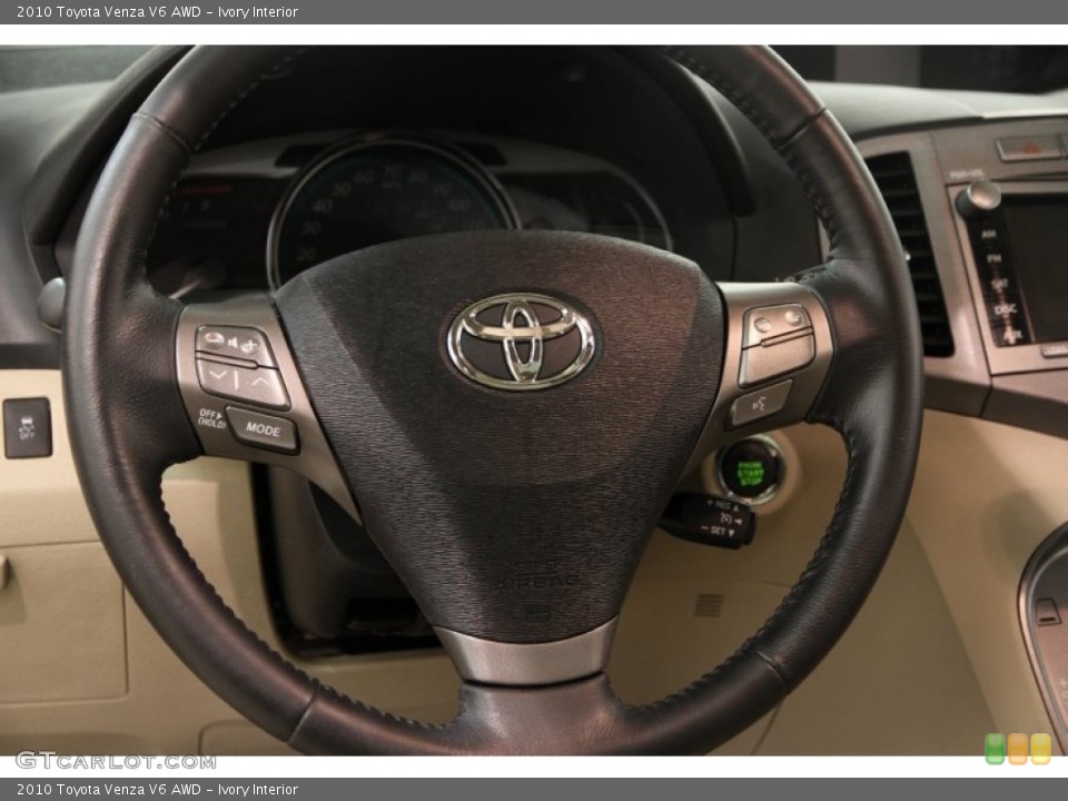 Ivory Interior Steering Wheel for the 2010 Toyota Venza V6 AWD #95654812