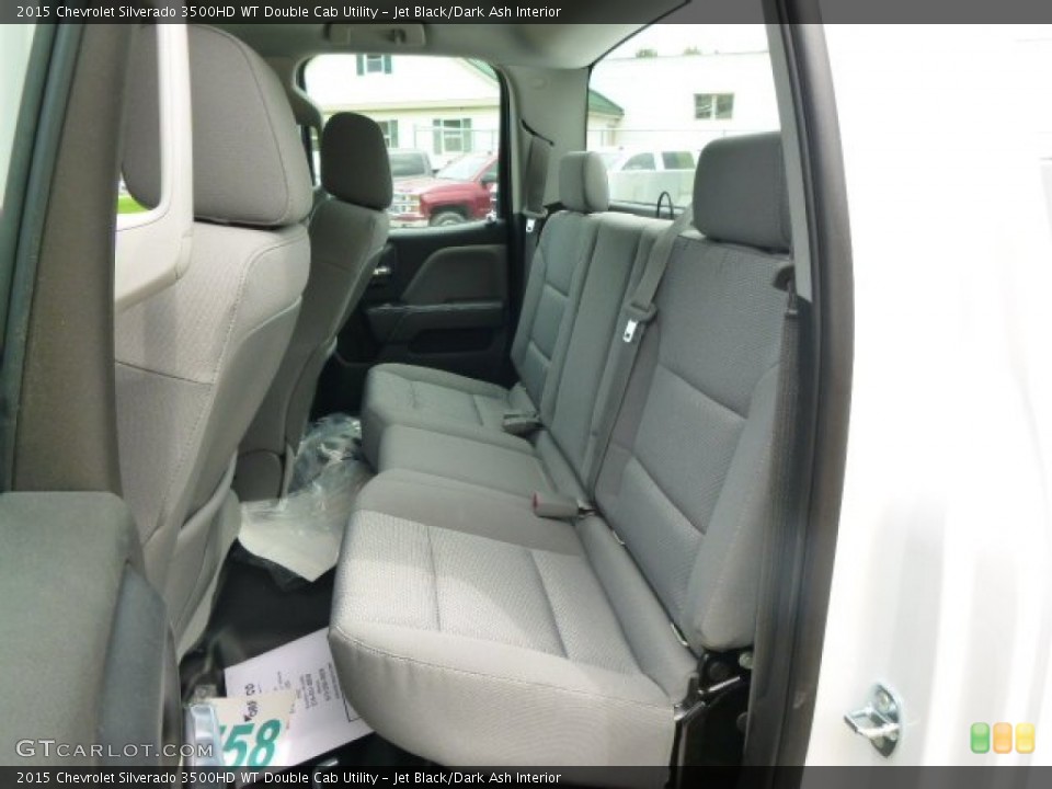 Jet Black/Dark Ash Interior Rear Seat for the 2015 Chevrolet Silverado 3500HD WT Double Cab Utility #95661608