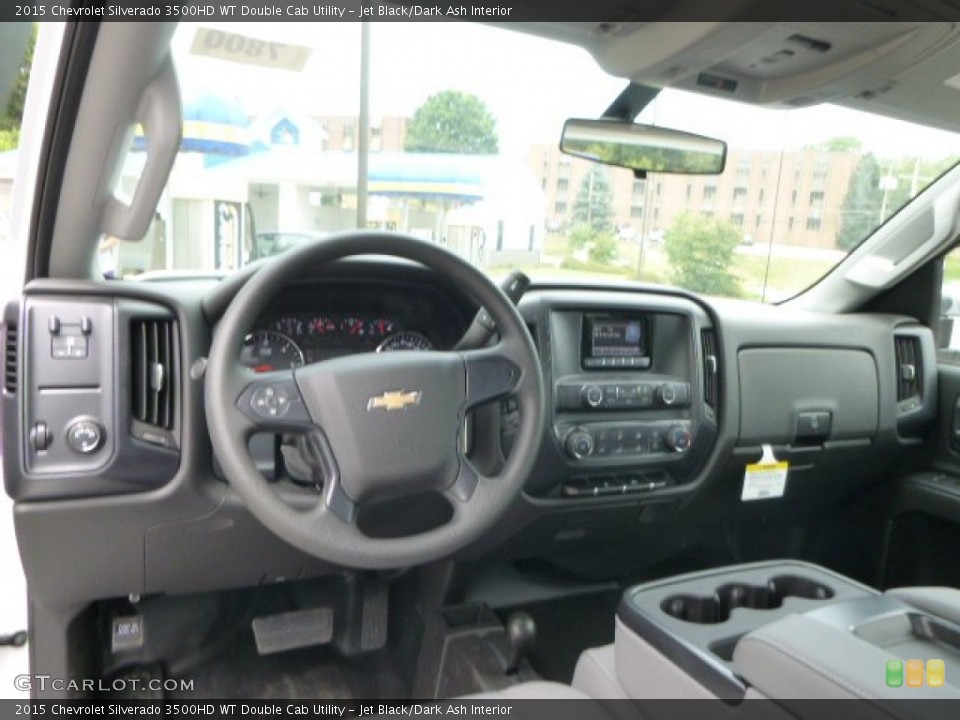 Jet Black/Dark Ash Interior Dashboard for the 2015 Chevrolet Silverado 3500HD WT Double Cab Utility #95661634