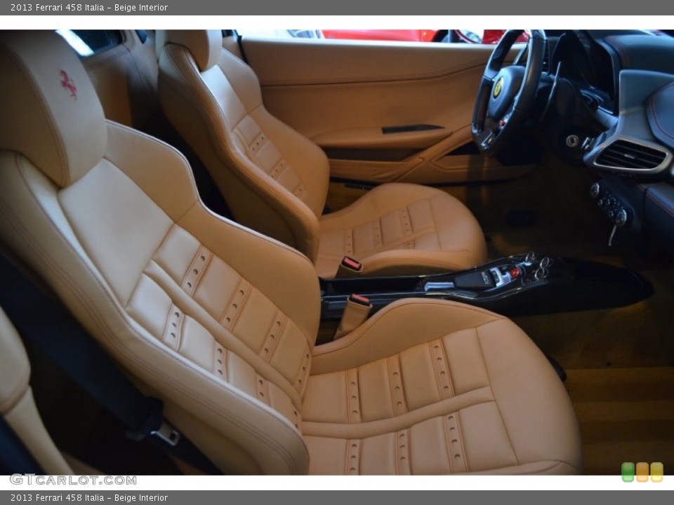 Beige Interior Front Seat for the 2013 Ferrari 458 Italia #95663827