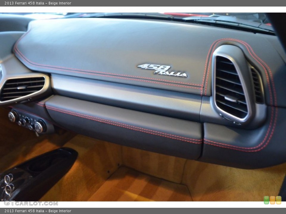 Beige Interior Dashboard for the 2013 Ferrari 458 Italia #95663851