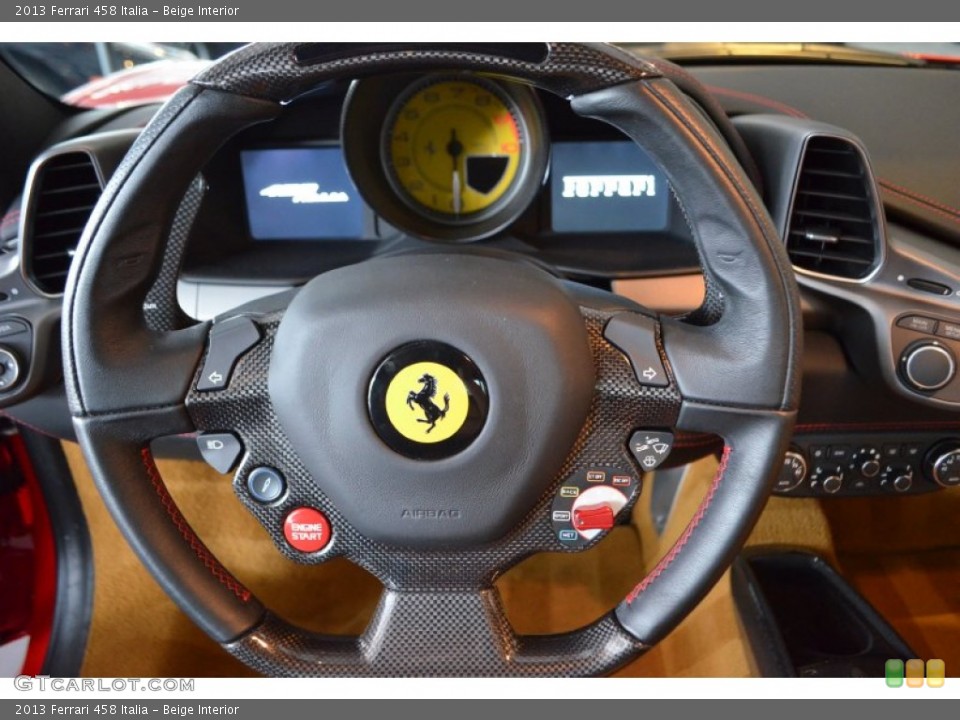 Beige Interior Steering Wheel for the 2013 Ferrari 458 Italia #95663992