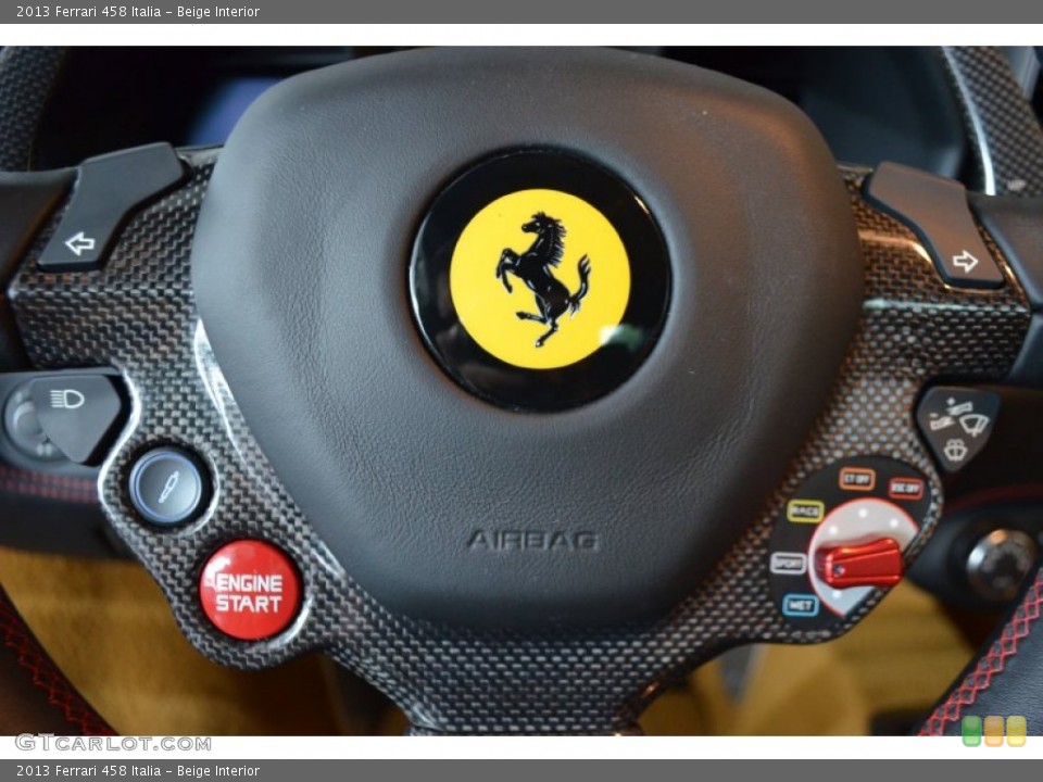 Beige Interior Controls for the 2013 Ferrari 458 Italia #95664052