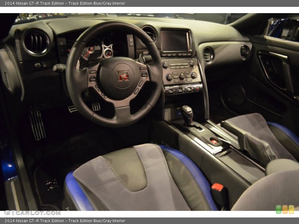Track Edition Blue/Gray Interior Photo for the 2014 Nissan GT-R Track Edition #95665970