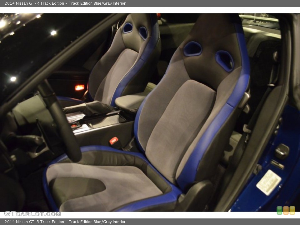 Track Edition Blue/Gray Interior Front Seat for the 2014 Nissan GT-R Track Edition #95666038