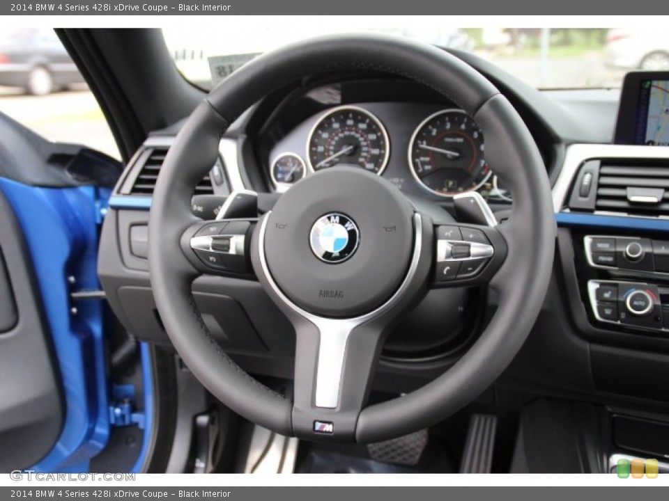 Black Interior Steering Wheel for the 2014 BMW 4 Series 428i xDrive Coupe #95671050