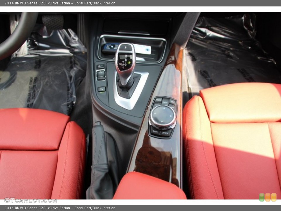 Coral Red/Black Interior Transmission for the 2014 BMW 3 Series 328i xDrive Sedan #95672749