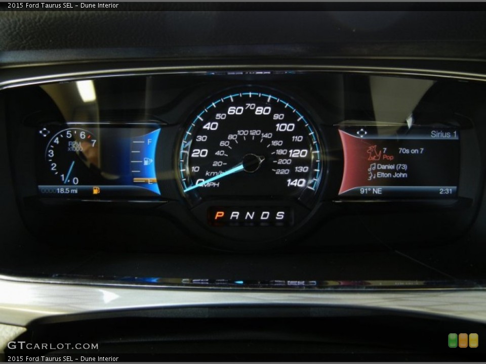 Dune Interior Gauges for the 2015 Ford Taurus SEL #95682711