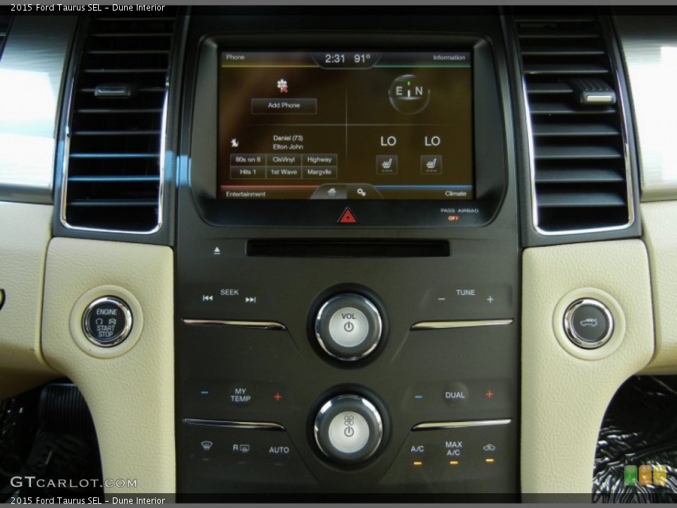 Dune Interior Controls for the 2015 Ford Taurus SEL #95682730