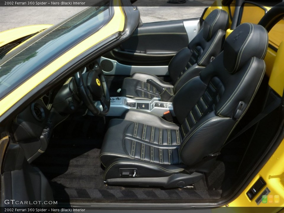 Nero (Black) Interior Front Seat for the 2002 Ferrari 360 Spider #95685831