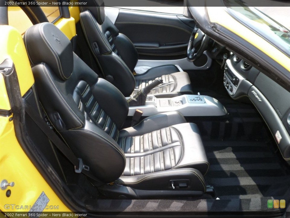 Nero (Black) Interior Front Seat for the 2002 Ferrari 360 Spider #95685996
