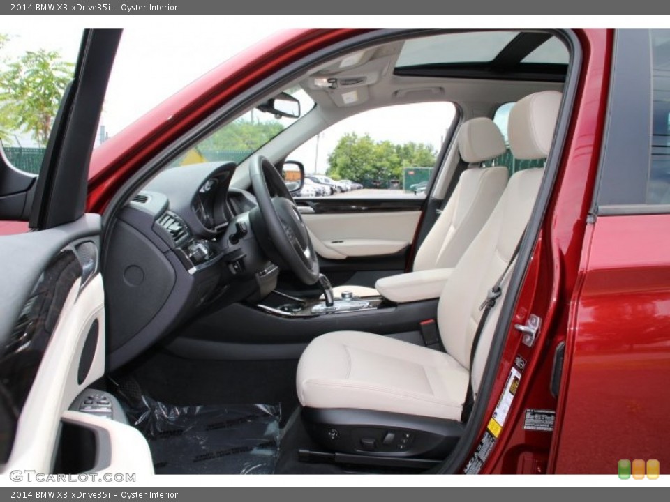 Oyster Interior Front Seat for the 2014 BMW X3 xDrive35i #95707961