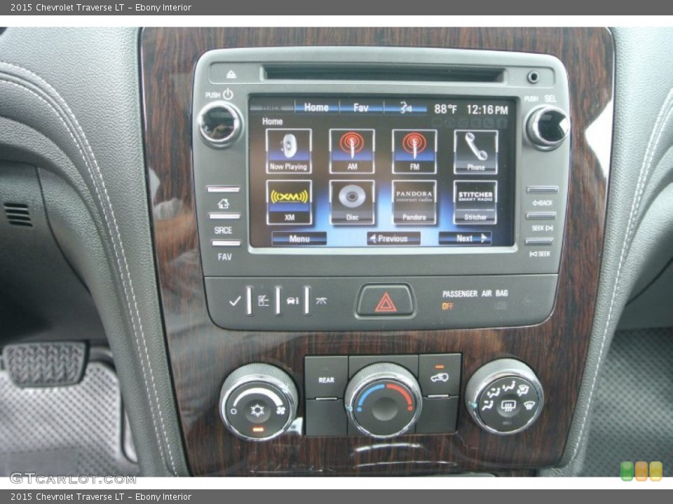 Ebony Interior Controls for the 2015 Chevrolet Traverse LT #95708963