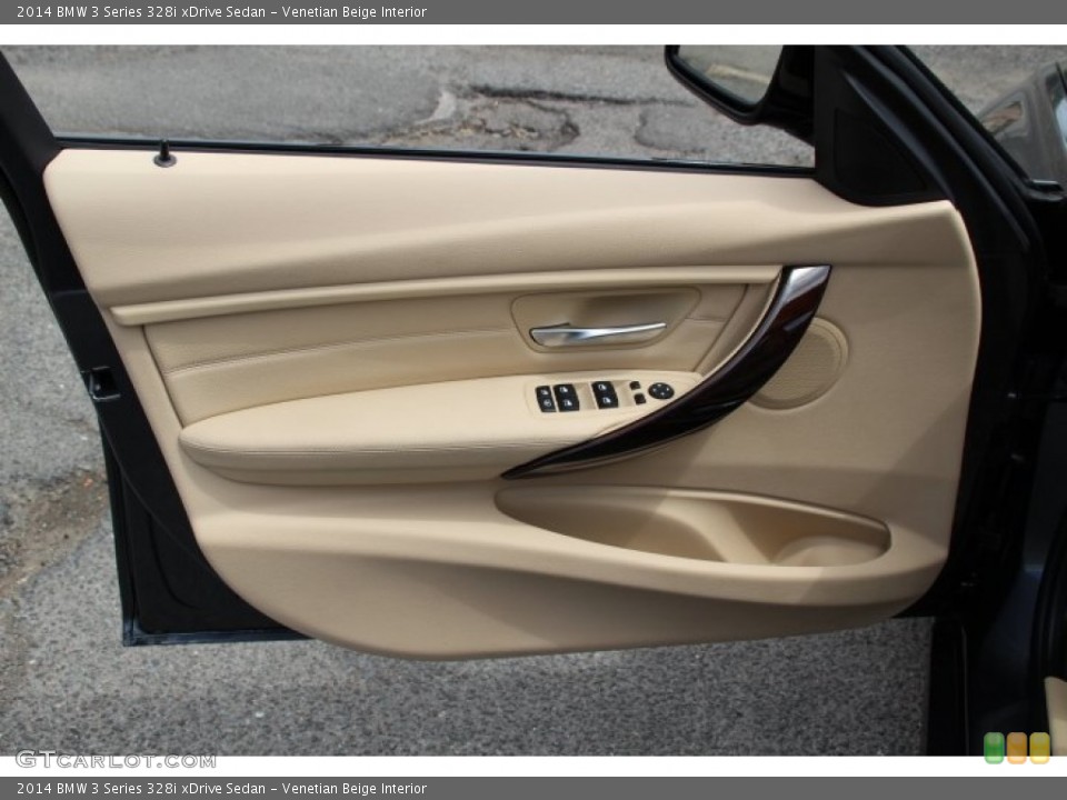 Venetian Beige Interior Door Panel for the 2014 BMW 3 Series 328i xDrive Sedan #95709353