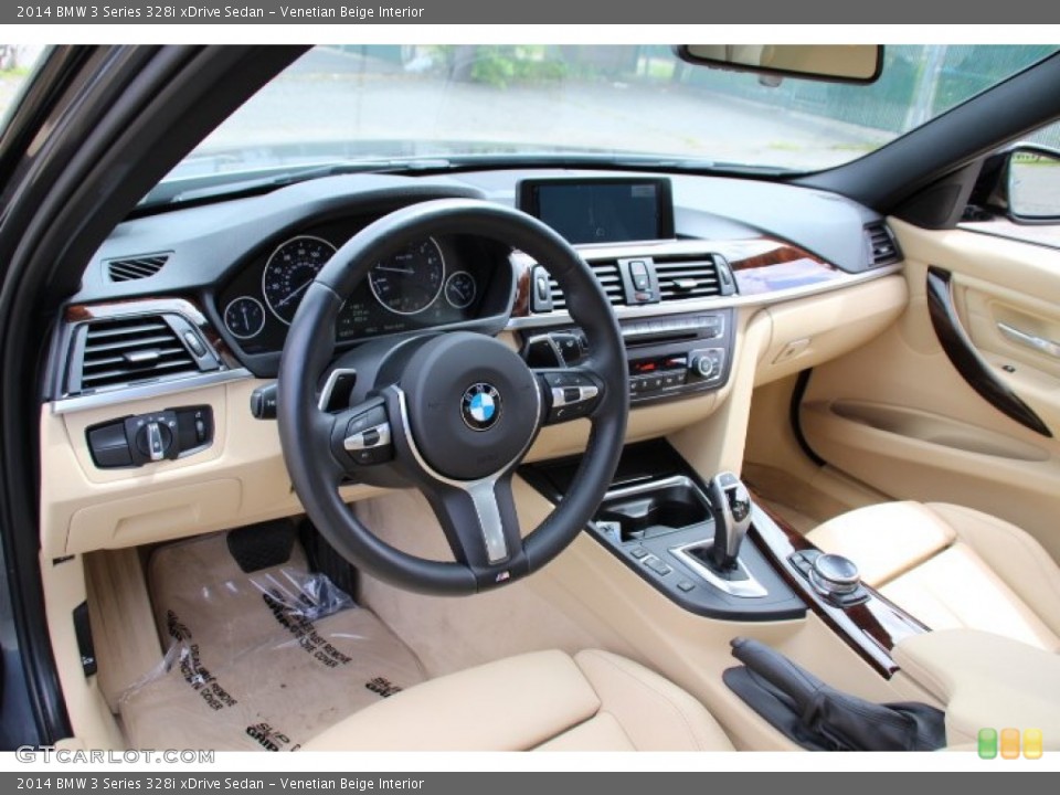 Venetian Beige Interior Photo for the 2014 BMW 3 Series 328i xDrive Sedan #95709377