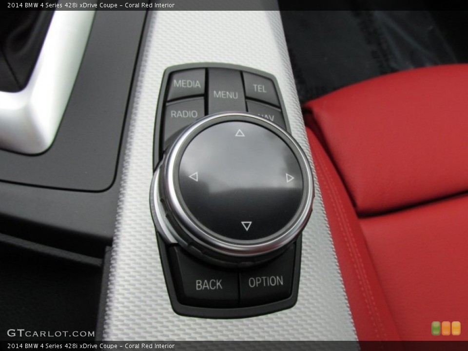 Coral Red Interior Controls for the 2014 BMW 4 Series 428i xDrive Coupe #95709674