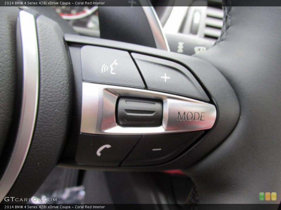 Coral Red Interior Controls for the 2014 BMW 4 Series 428i xDrive Coupe #95709722