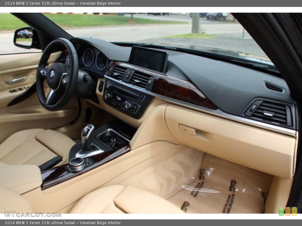 Venetian Beige Interior Dashboard for the 2014 BMW 3 Series 328i xDrive Sedan #95709740