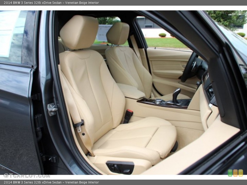 Venetian Beige Interior Front Seat for the 2014 BMW 3 Series 328i xDrive Sedan #95709778