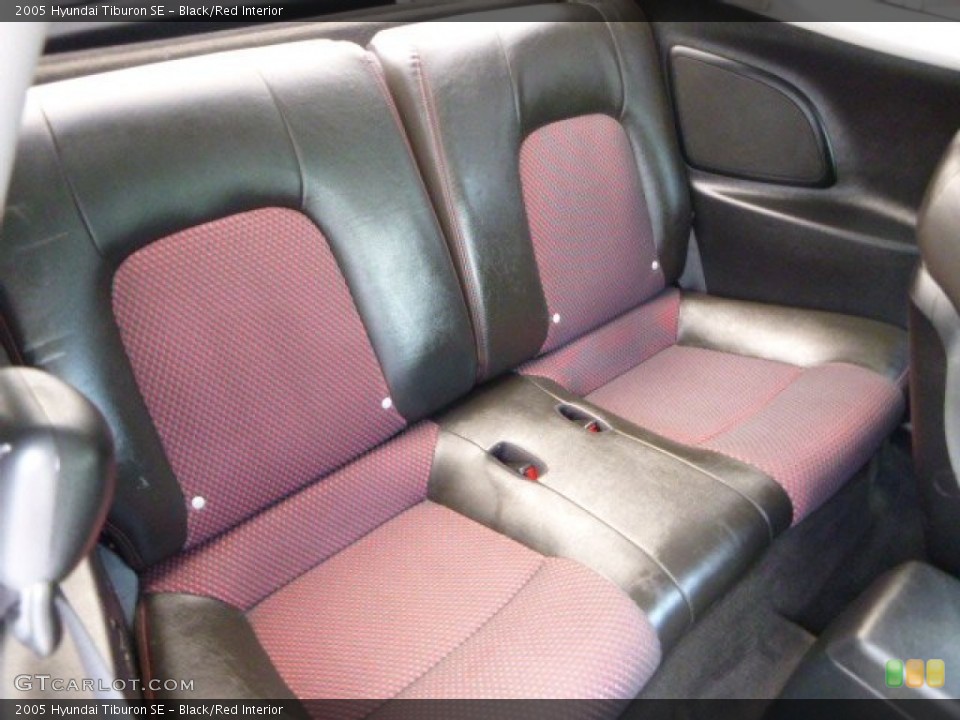 Black/Red Interior Rear Seat for the 2005 Hyundai Tiburon SE #95710475