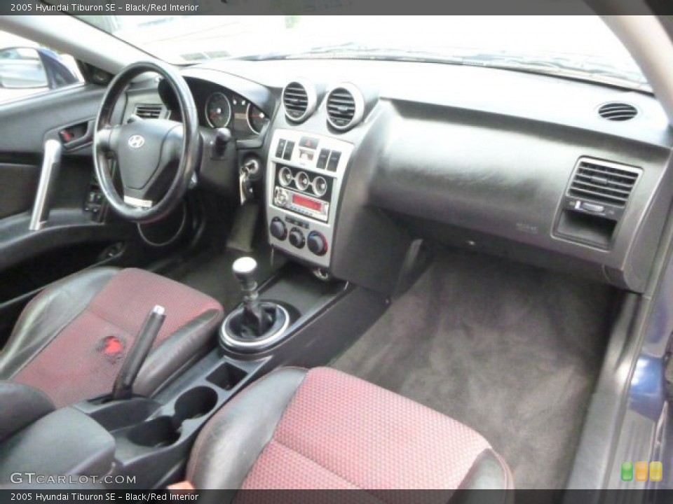 Black/Red Interior Dashboard for the 2005 Hyundai Tiburon SE #95710505