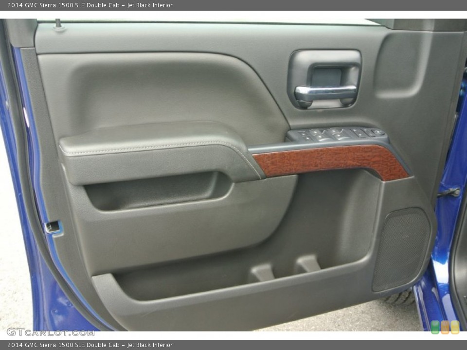 Jet Black Interior Door Panel for the 2014 GMC Sierra 1500 SLE Double Cab #95712131