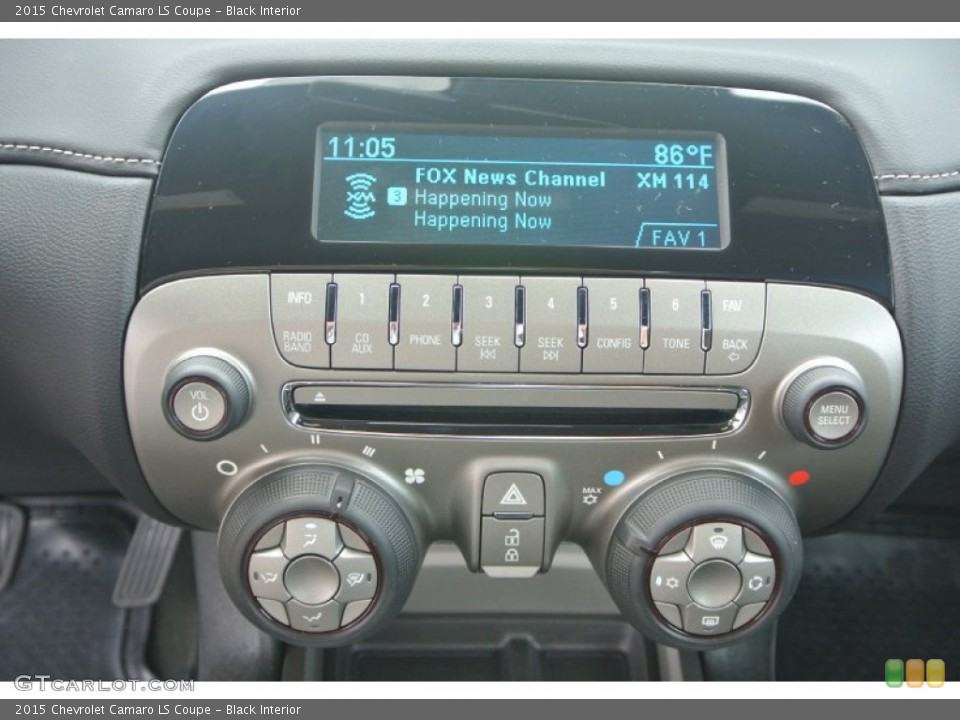 Black Interior Controls for the 2015 Chevrolet Camaro LS Coupe #95714591