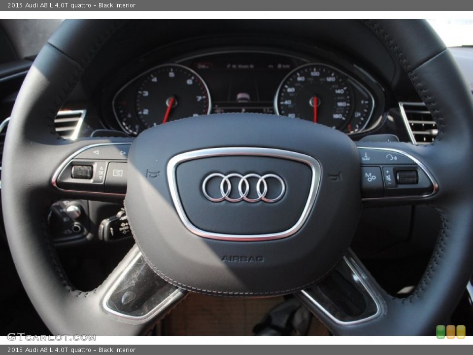 Black Interior Steering Wheel for the 2015 Audi A8 L 4.0T quattro #95714882