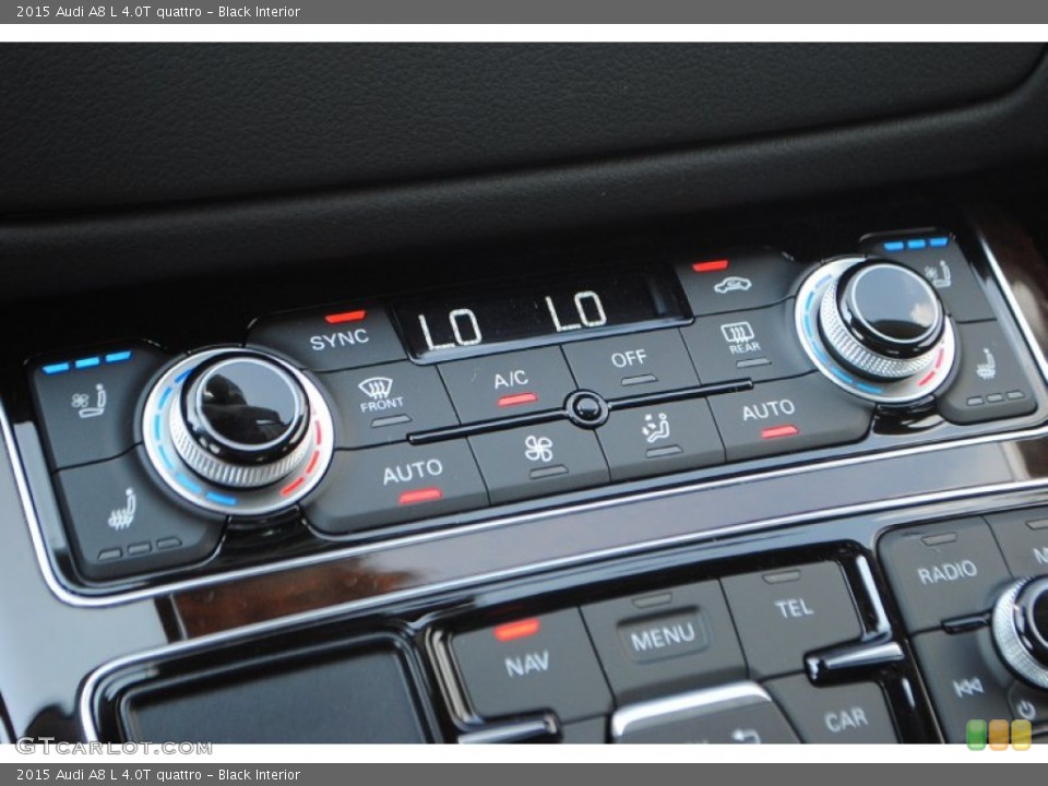 Black Interior Controls for the 2015 Audi A8 L 4.0T quattro #95714975