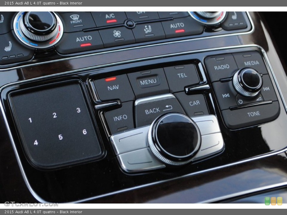 Black Interior Controls for the 2015 Audi A8 L 4.0T quattro #95714999