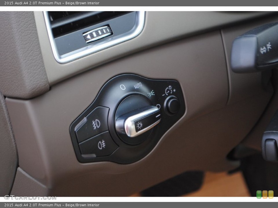 Beige/Brown Interior Controls for the 2015 Audi A4 2.0T Premium Plus #95718202