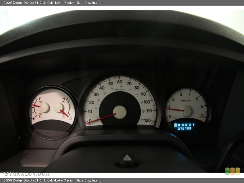 Medium Slate Gray Interior Gauges for the 2006 Dodge Dakota ST Club Cab 4x4 #95719841
