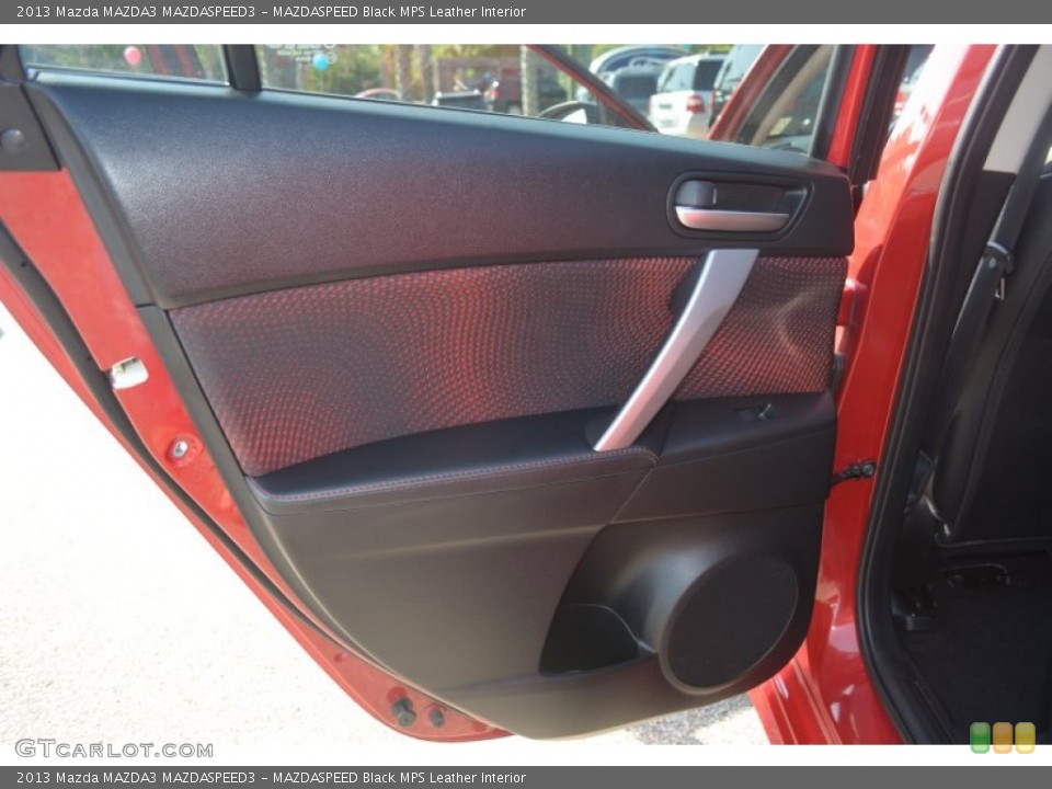MAZDASPEED Black MPS Leather Interior Door Panel for the 2013 Mazda MAZDA3 MAZDASPEED3 #95721011