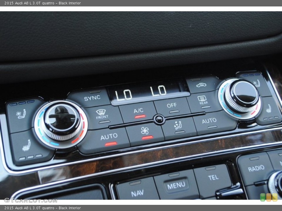 Black Interior Controls for the 2015 Audi A8 L 3.0T quattro #95722889