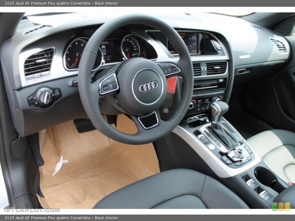Black Interior Photo for the 2015 Audi A5 Premium Plus quattro Convertible #95723393