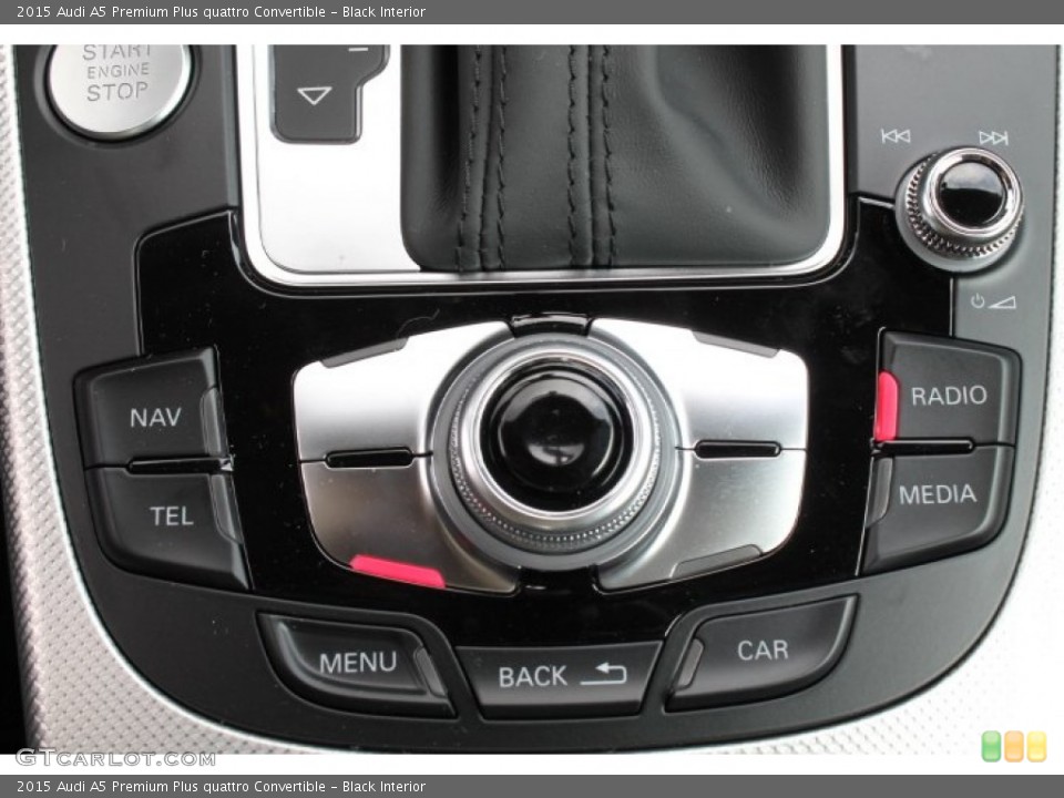 Black Interior Controls for the 2015 Audi A5 Premium Plus quattro Convertible #95723486