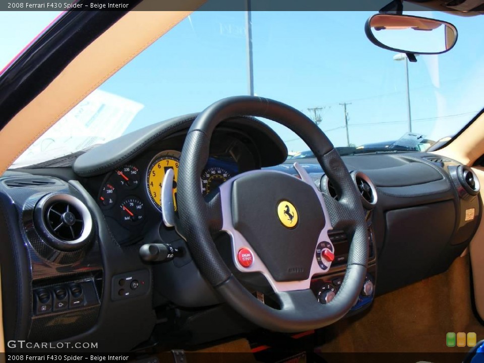 Beige Interior Steering Wheel for the 2008 Ferrari F430 Spider #9572446