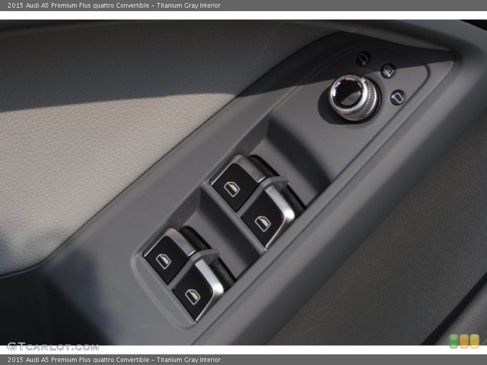 Titanium Gray Interior Controls for the 2015 Audi A5 Premium Plus quattro Convertible #95724719
