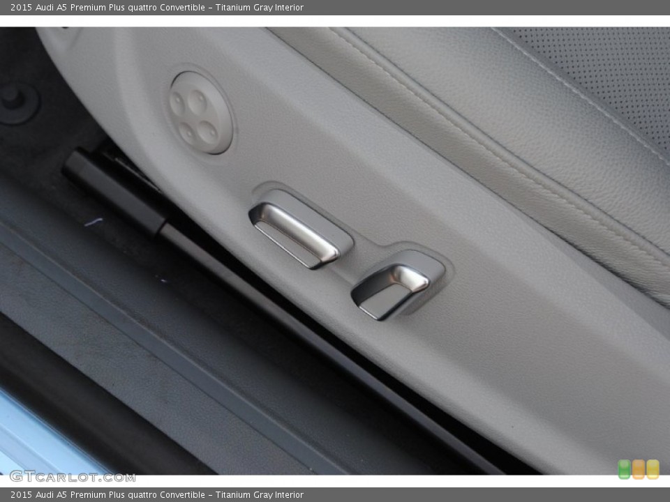 Titanium Gray Interior Controls for the 2015 Audi A5 Premium Plus quattro Convertible #95724737