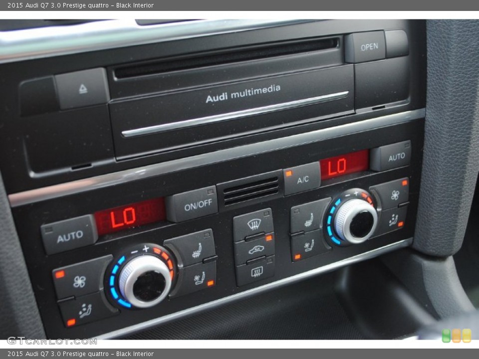 Black Interior Controls for the 2015 Audi Q7 3.0 Prestige quattro #95726219
