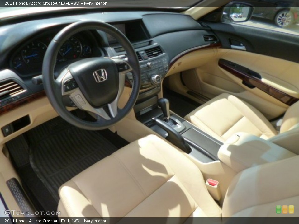 Ivory Interior Prime Interior for the 2011 Honda Accord Crosstour EX-L 4WD #95727098