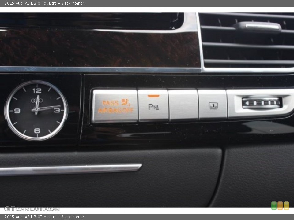 Black Interior Controls for the 2015 Audi A8 L 3.0T quattro #95727164