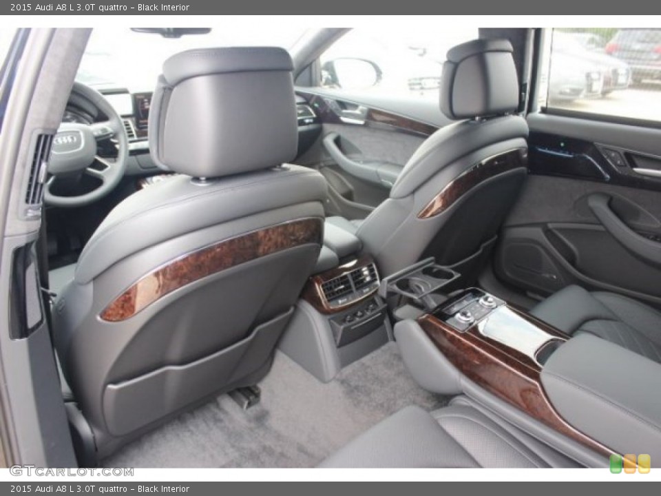 Black Interior Rear Seat for the 2015 Audi A8 L 3.0T quattro #95727269